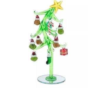 Dr. Seuss Glass Tree with Ornaments- Green, Christmas, Holiday